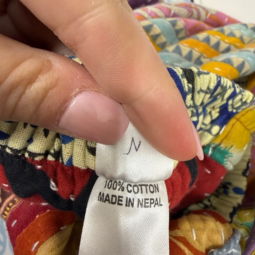 Karma Nepal Kantha Patchwork Romper - image 4